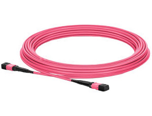 MTP(M-M) 12C OM4 fiber patch cord round type Purple LSZH